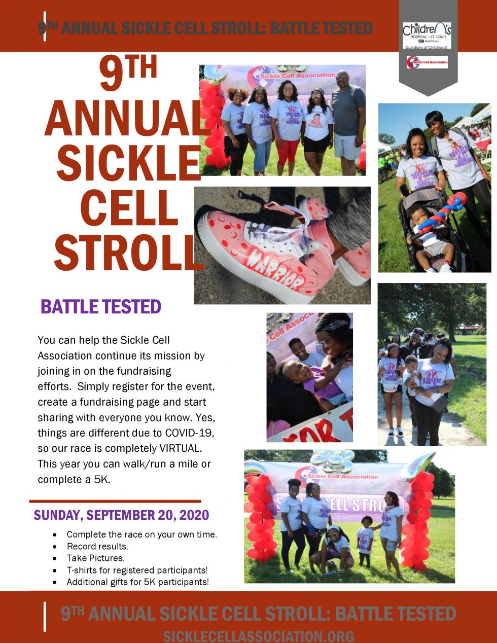 Virtual Sickle Cell Stroll/5K Run Sickle Cell Association